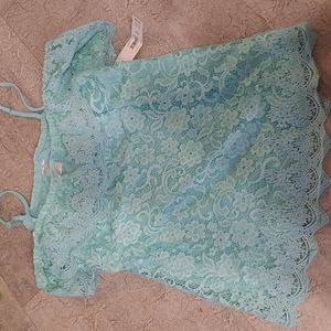 Lace Peasant top brand new with tags